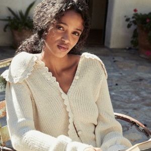 Doen Heleine Sweater Cardigan sz S NWOT